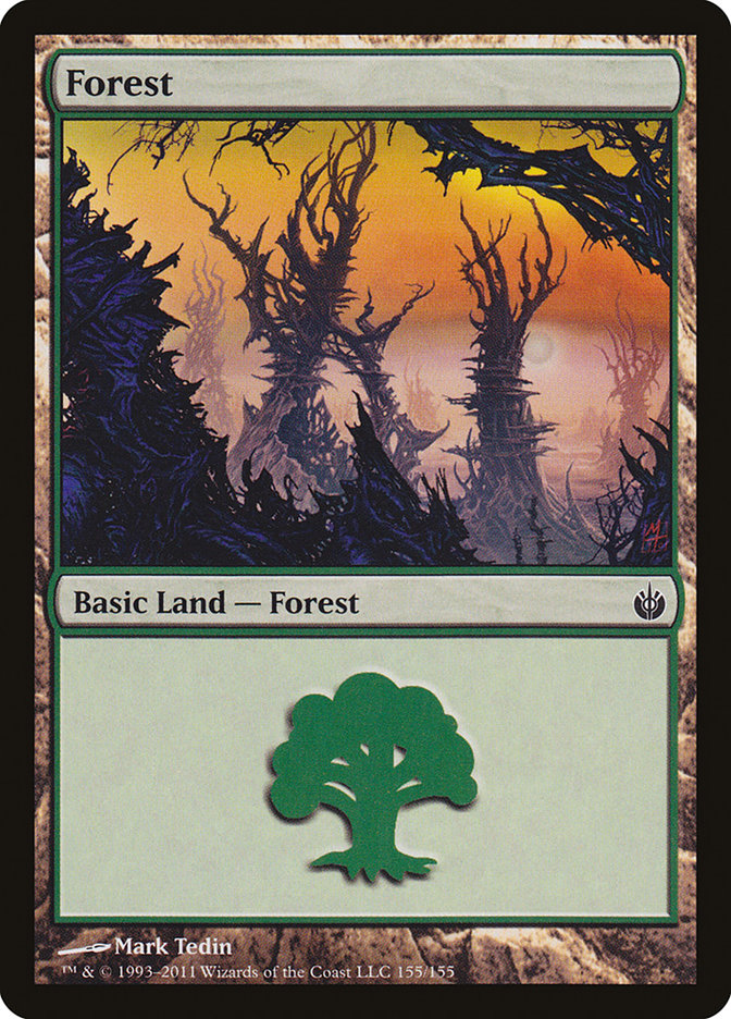 Forest (155) [Mirrodin Besieged] | Black Swamp Games