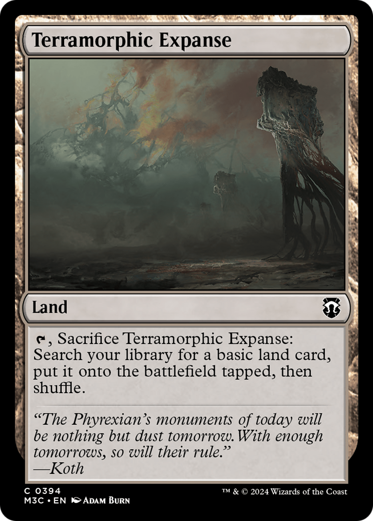 Terramorphic Expanse (Ripple Foil) [Modern Horizons 3 Commander] | Black Swamp Games