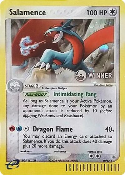 Salamence (19/97) (Winner) [League & Championship Cards] | Black Swamp Games