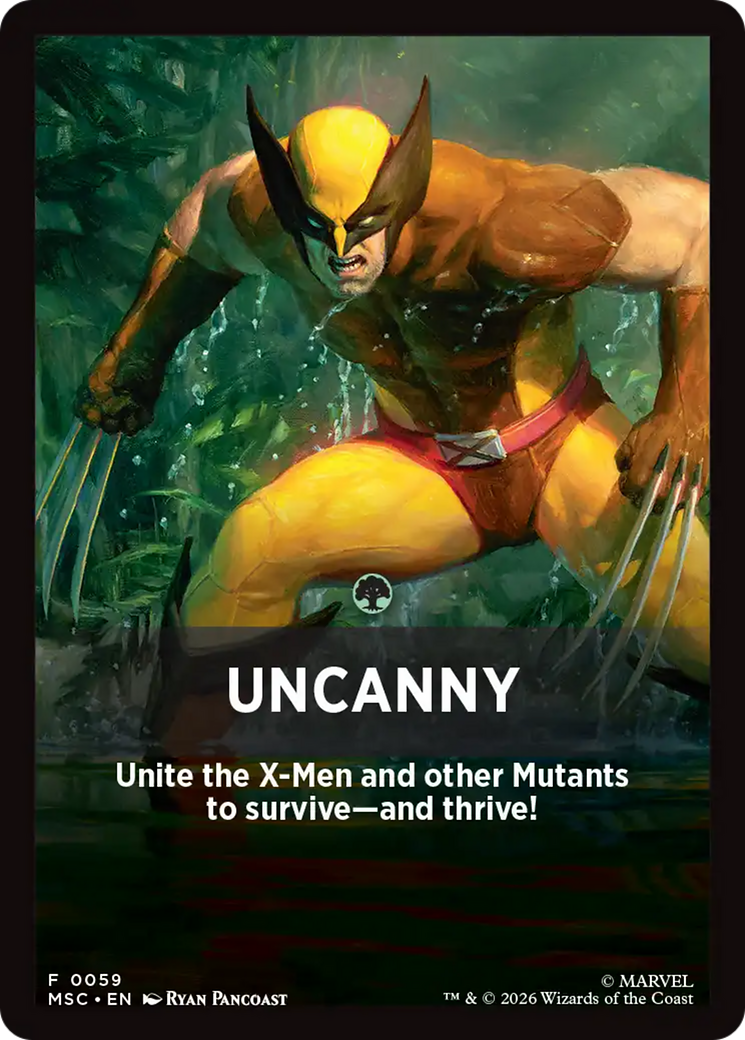 Uncanny Theme Card [Marvel Super Heroes Commander] | Black Swamp Games
