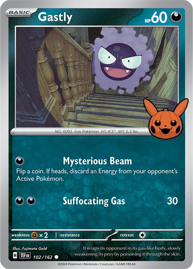 Gastly (102/162) [Trick or Trade 2024] | Black Swamp Games