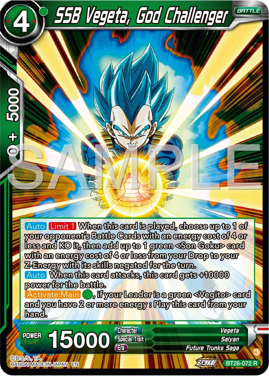 SSB Vegeta, God Challenger (BT26-072) [Ultimate Advent] | Black Swamp Games