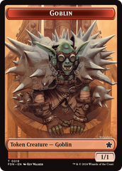 Goblin // Treasure Double-Sided Token [Foundations Tokens] | Black Swamp Games