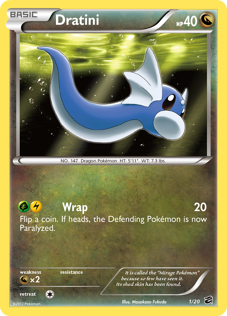 Dratini (1/20) [Black & White: Dragon Vault] | Black Swamp Games