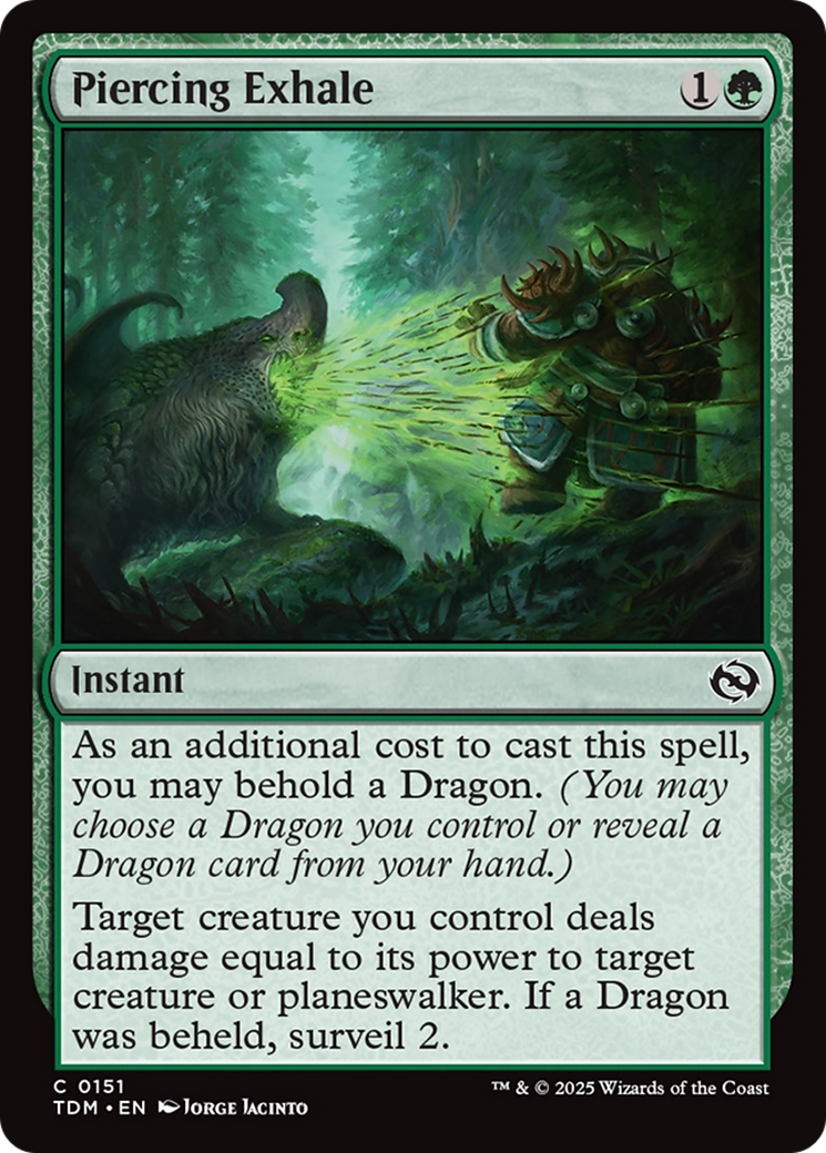 Piercing Exhale [Tarkir: Dragonstorm] | Black Swamp Games