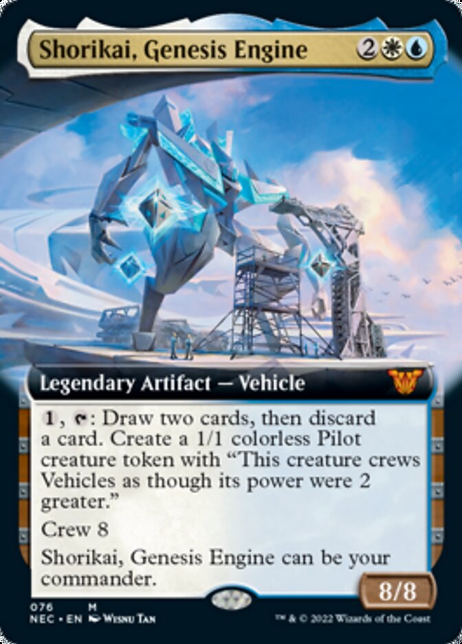Shorikai, Genesis Engine (Extended Art) [Kamigawa: Neon Dynasty Commander] | Black Swamp Games