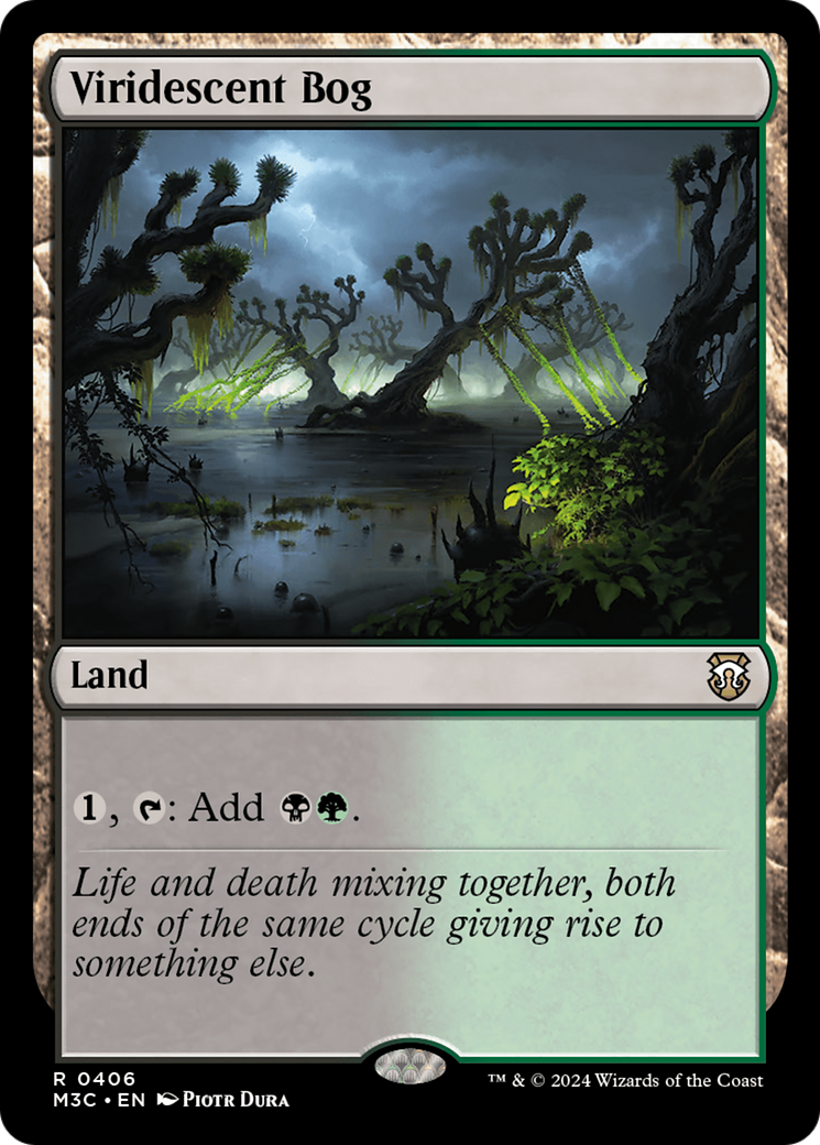 Viridescent Bog (Ripple Foil) [Modern Horizons 3 Commander] | Black Swamp Games