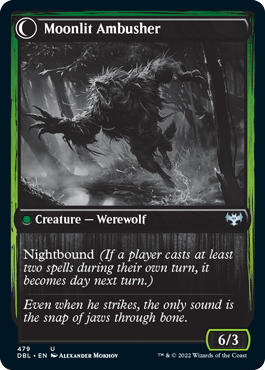 Oakshade Stalker // Moonlit Ambusher [Innistrad: Double Feature] | Black Swamp Games