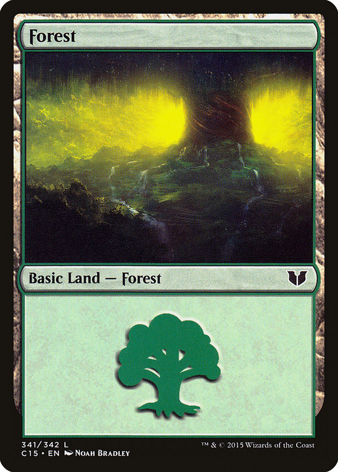 Forest (341) [Commander 2015] | Black Swamp Games