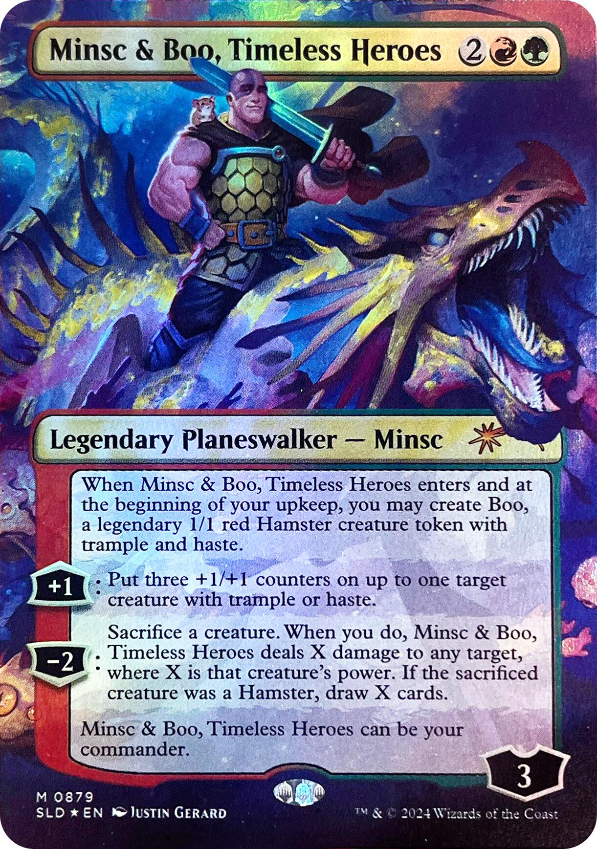 Minsc & Boo, Timeless Heroes (Rainbow Foil) [Secret Lair Drop Series] | Black Swamp Games