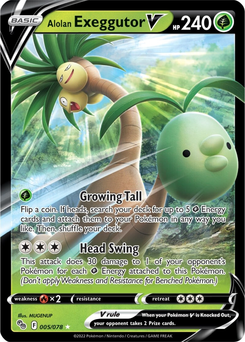Alolan Exeggutor V (005/078) [Pokémon GO] | Black Swamp Games