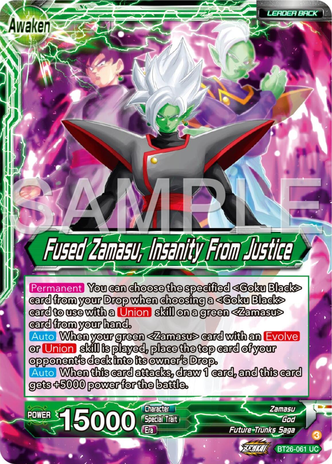 Zamasu // Fused Zamasu, Insanity From Justice (BT26-061) [Ultimate Advent] | Black Swamp Games