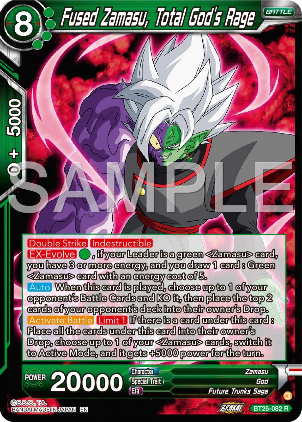 Fused Zamasu, Total God's Rage (BT26-082) [Ultimate Advent] | Black Swamp Games