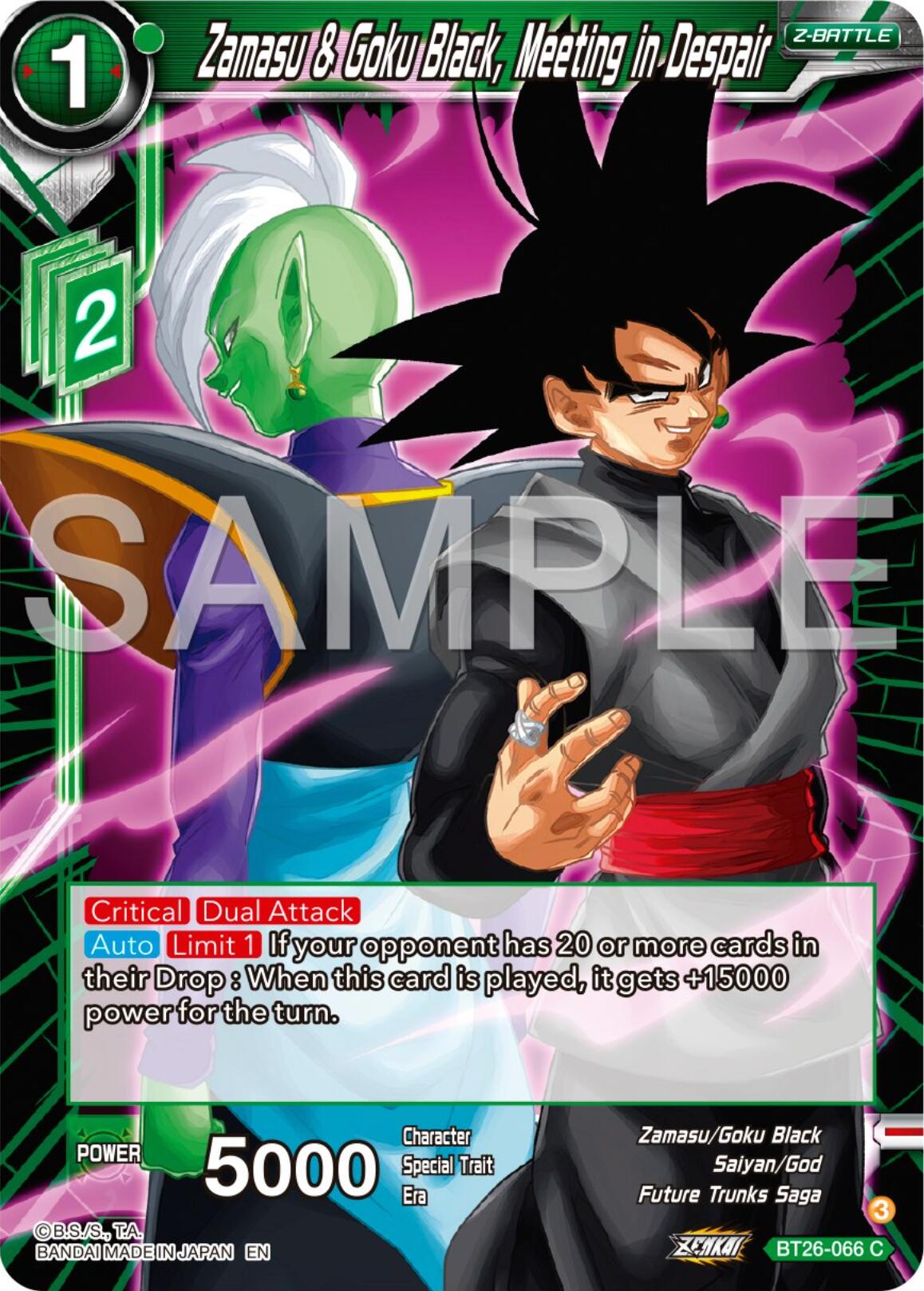 Zamasu & Goku Black, Meeting in Despair (BT26-066) [Ultimate Advent] | Black Swamp Games