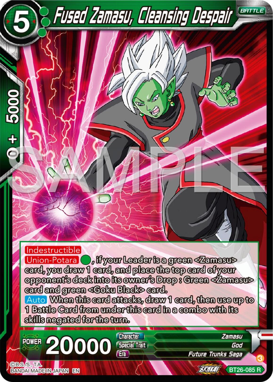 Fused Zamasu, Cleansing Despair (BT26-085) [Ultimate Advent] | Black Swamp Games