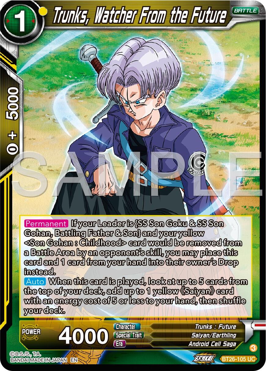 Trunks, Watcher From the Future (BT26-105) [Ultimate Advent] | Black Swamp Games