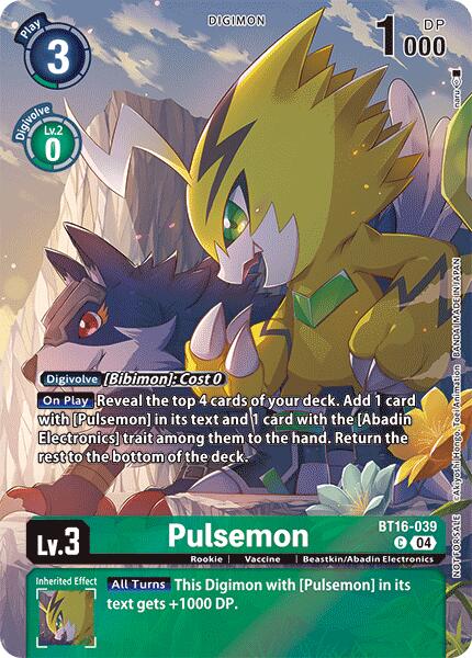 Pulsemon [BT16-039] (Legend Pack 2024) [Beginning Observer] | Black Swamp Games