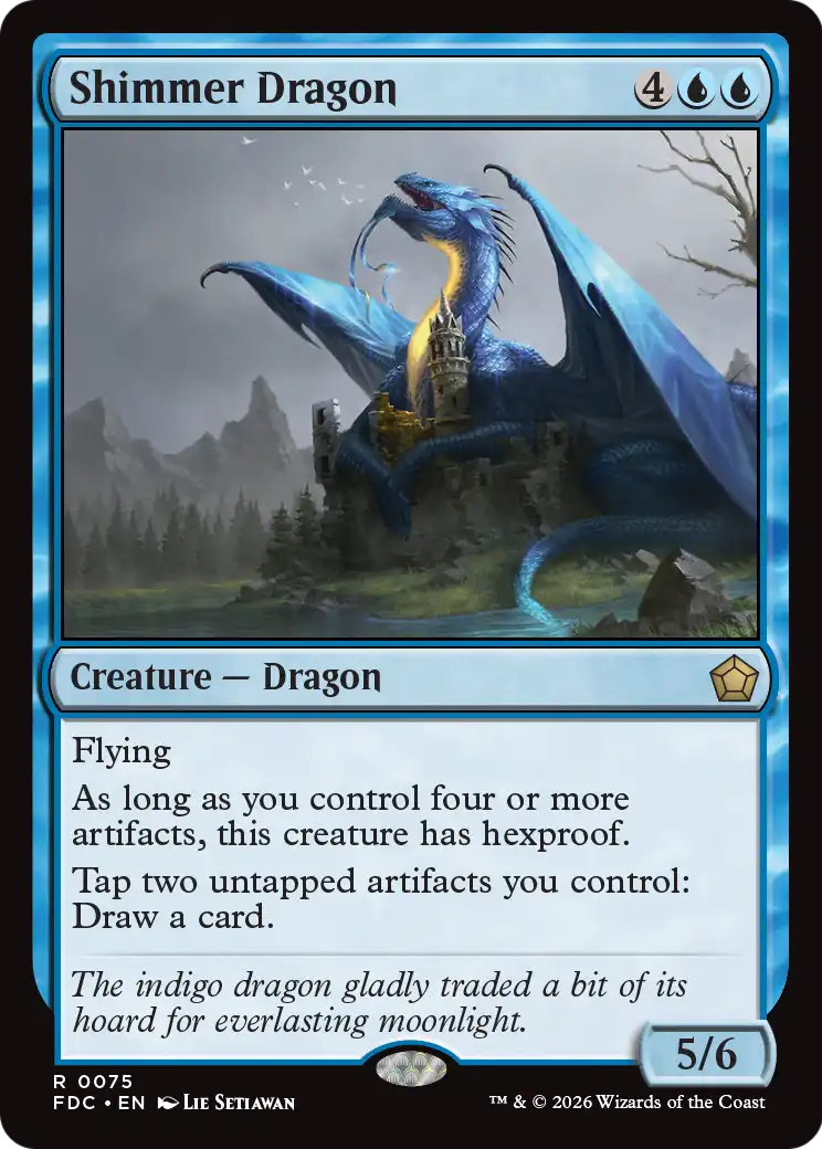 Shimmer Dragon [Foundations Commander] | Black Swamp Games