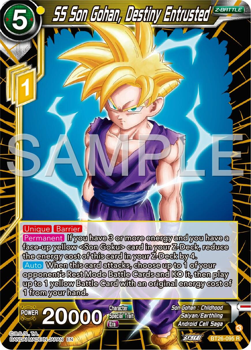 SS Son Gohan, Destiny Entrusted (BT26-095) [Ultimate Advent] | Black Swamp Games