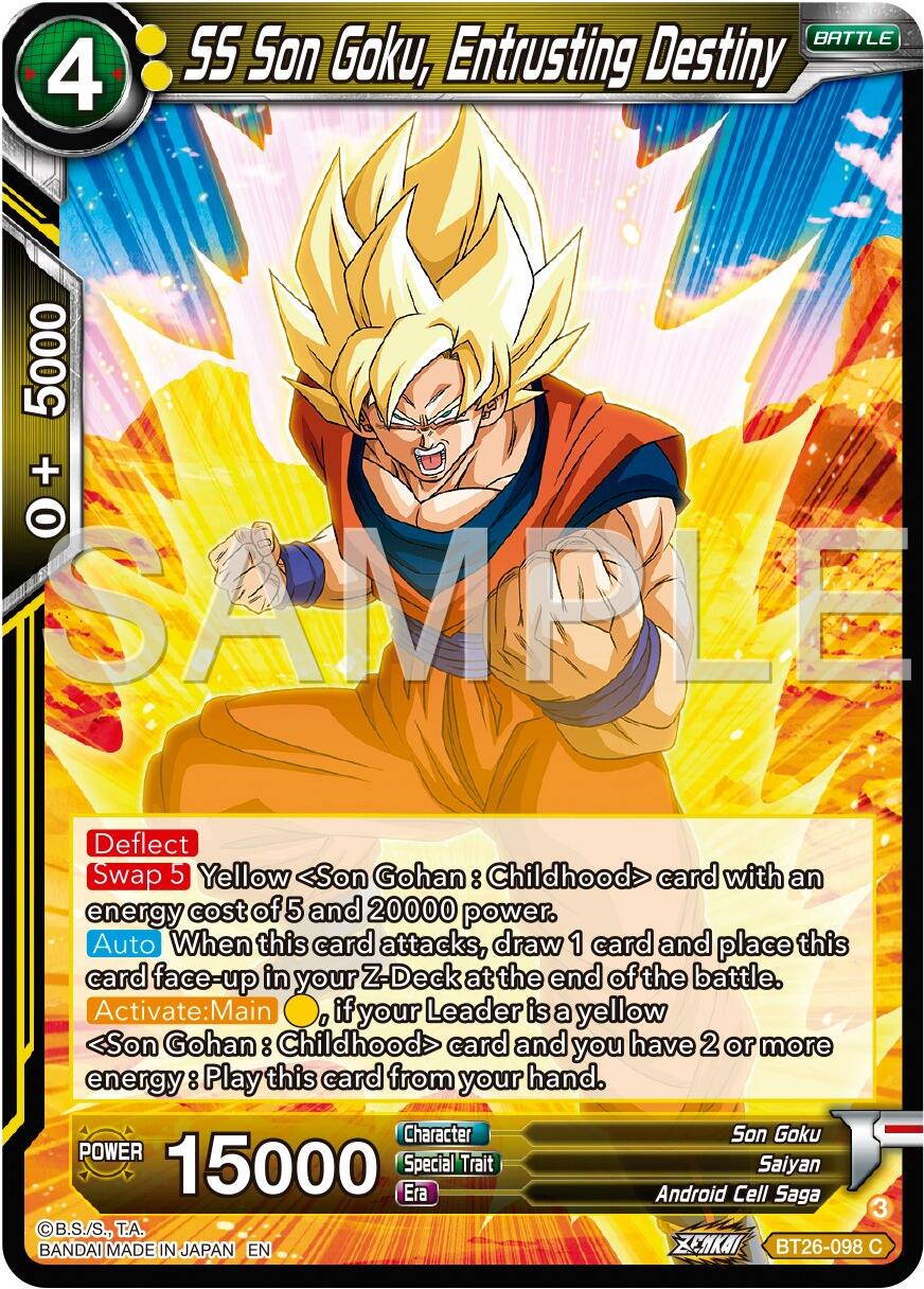 SS Son Goku, Entrusting Destiny (BT26-098) [Ultimate Advent] | Black Swamp Games