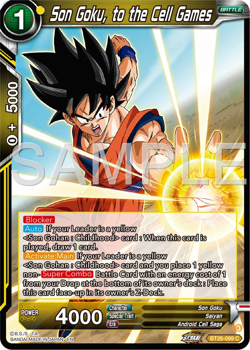 Son Goku, to the Cell Games (BT26-099) [Ultimate Advent] | Black Swamp Games