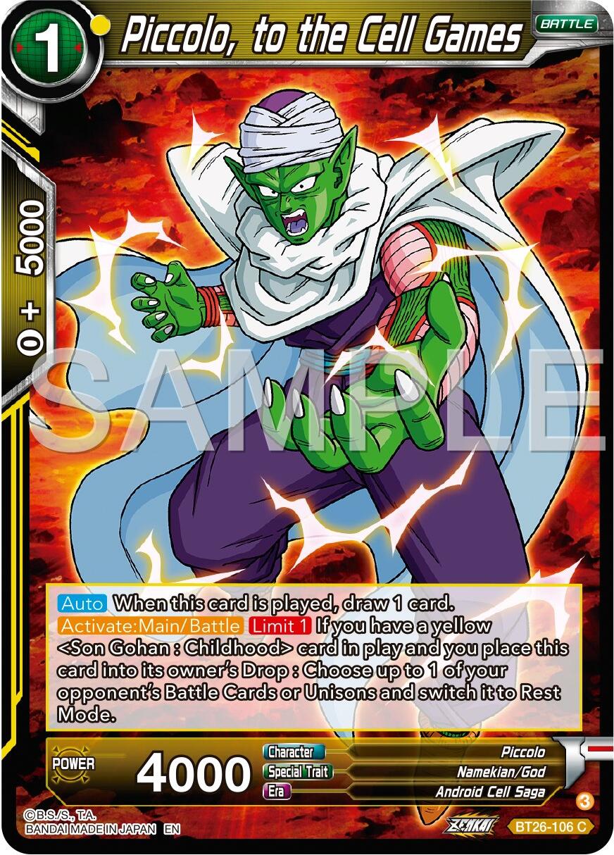 Piccolo, to the Cell Games (BT26-106) [Ultimate Advent] | Black Swamp Games