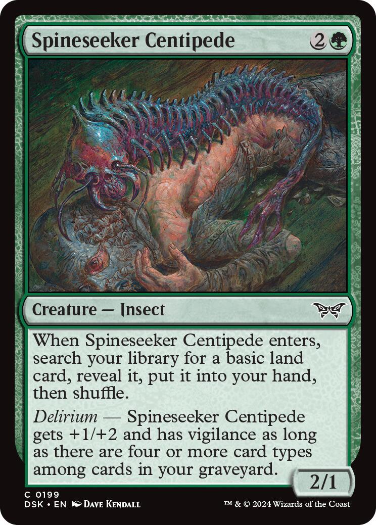 Spineseeker Centipede [Duskmourn: House of Horror] | Black Swamp Games