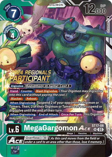 MegaGargomon ACE [ST17-08] (2024 Regionals Participant) [Starter Deck: Double Typhoon Advanced Deck Set] | Black Swamp Games