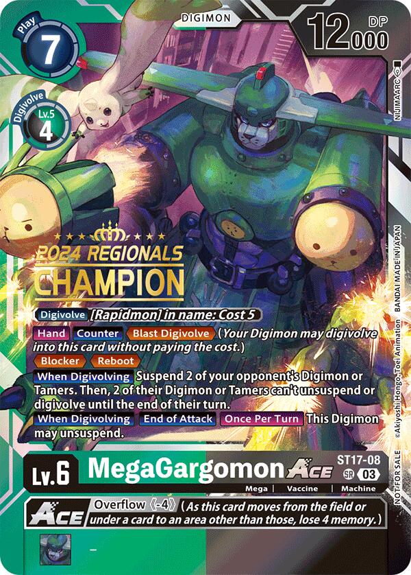 MegaGargomon ACE [ST17-08] (2024 Regionals Champion) [Starter Deck: Double Typhoon Advanced Deck Set] | Black Swamp Games