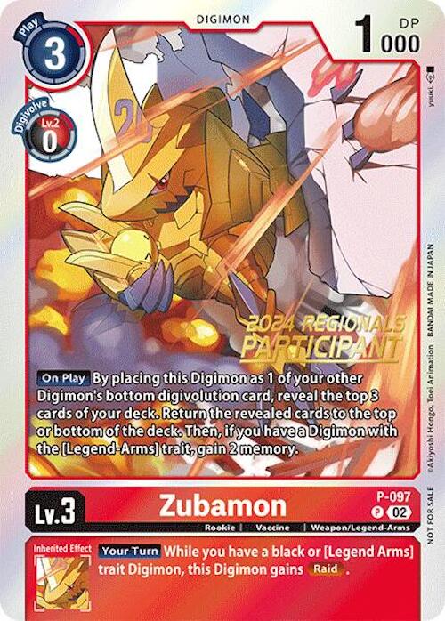 Zubamon [P-097] - P-097 (2024 Regionals Participant) [Promotional Cards] | Black Swamp Games