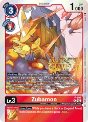 Zubamon [P-097] - P-097 (2024 Regionals Champion) [Promotional Cards] | Black Swamp Games