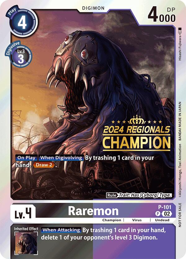 Raremon [P-101] - P-101 (2024 Regionals Champion) [Promotional Cards] | Black Swamp Games