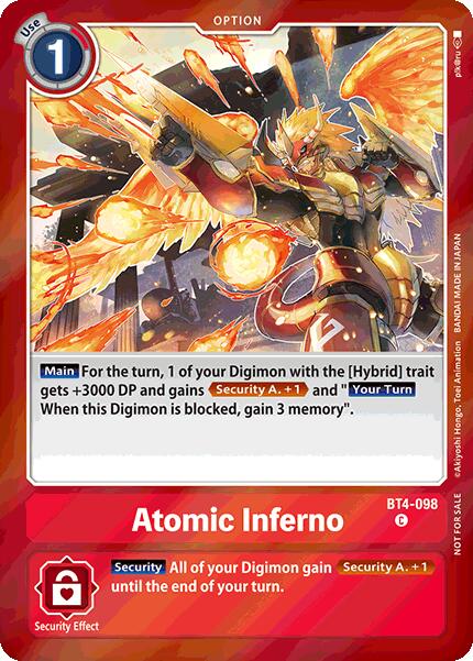 Atomic Inferno [BT4-098] (Event Pack 7) [Great Legend] | Black Swamp Games