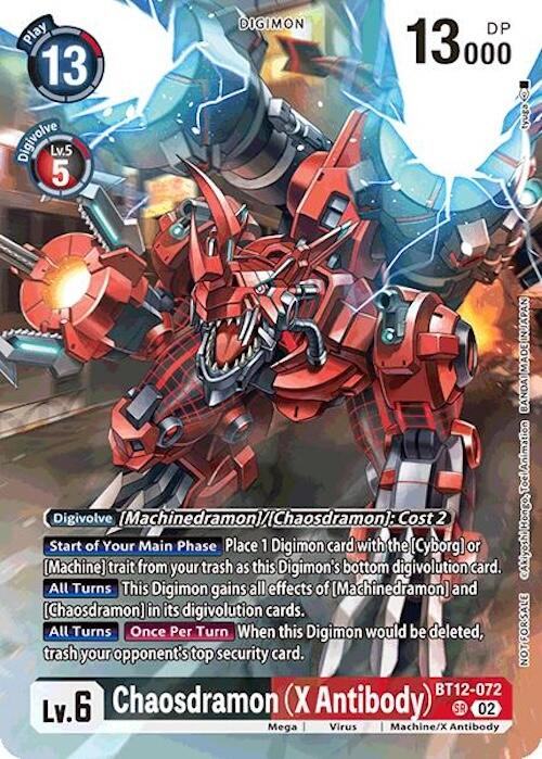 Chaosdramon [BT12-072] (X Antibody - Event Pack 7) [Across Time] | Black Swamp Games