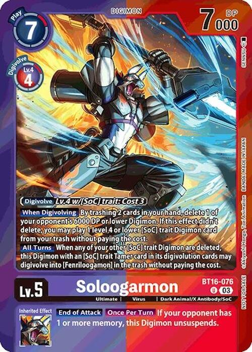 Soloogarmon [BT16-076] (Event Pack 7) [Beginning Observer] | Black Swamp Games