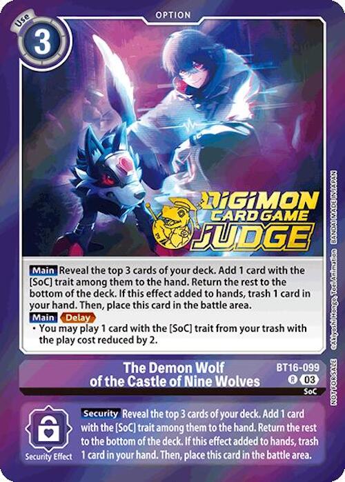 The Demon Wolf of the Castle of Nine Wolves [BT16-099] (Judge Pack 6) [Beginning Observer] | Black Swamp Games