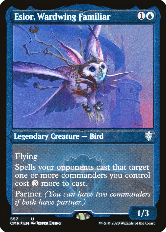 Esior, Wardwing Familiar (Etched) [Commander Legends] | Black Swamp Games