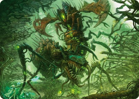 Skyscythe Engulfer Art Card [Phyrexia: All Will Be One Art Series] | Black Swamp Games