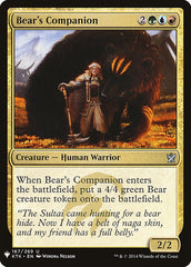 Bear's Companion [Mystery Booster] | Black Swamp Games