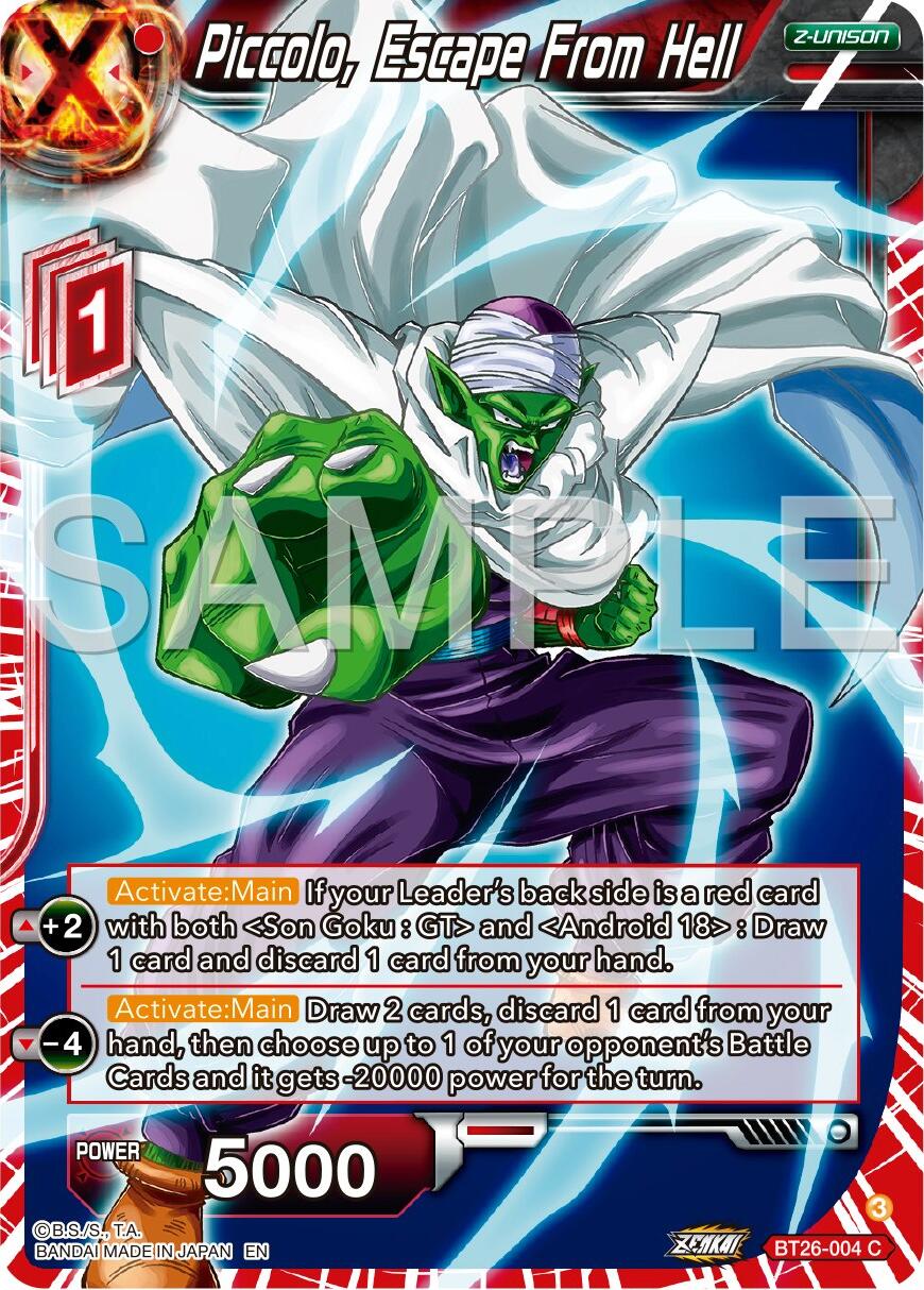 Piccolo, Escape From Hell (BT26-004) [Ultimate Advent] | Black Swamp Games