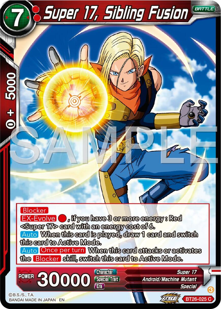 Super 17, Sibling Fusion (BT26-025) [Ultimate Advent] | Black Swamp Games