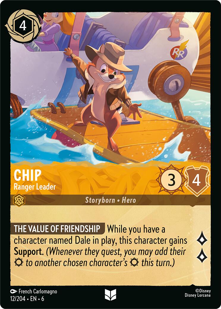 Chip - Ranger Leader (12/204) [Azurite Sea] | Black Swamp Games