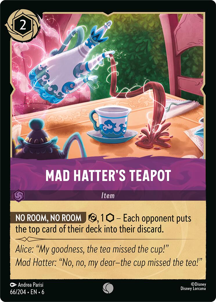 Mad Hatter's Teapot (66/204) [Azurite Sea] | Black Swamp Games