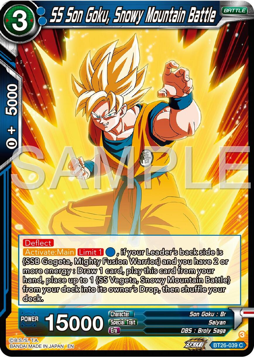 SS Son Goku, Snowy Mountain Battle (BT26-039) [Ultimate Advent] | Black Swamp Games