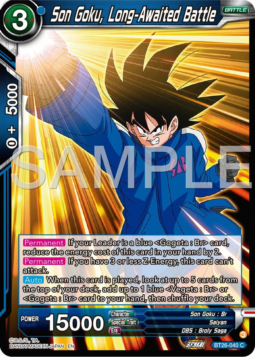 Son Goku, Long-Awaited Battle (BT26-040) [Ultimate Advent] | Black Swamp Games