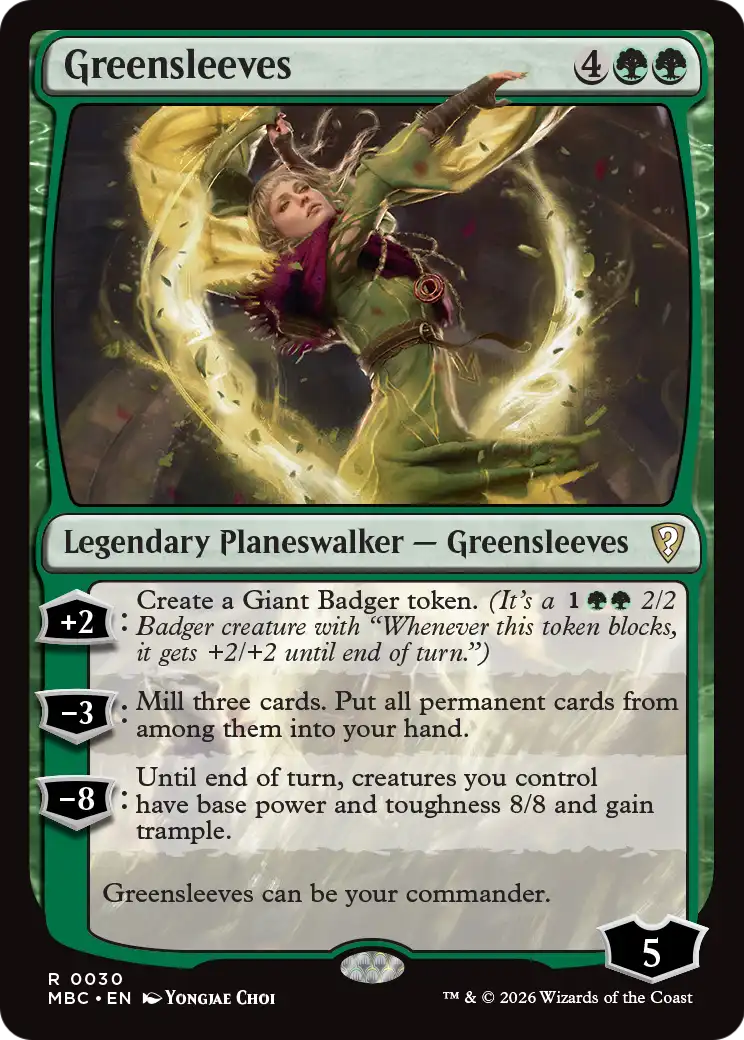 Greensleeves [Mystery Booster: Commander Edition] | Black Swamp Games