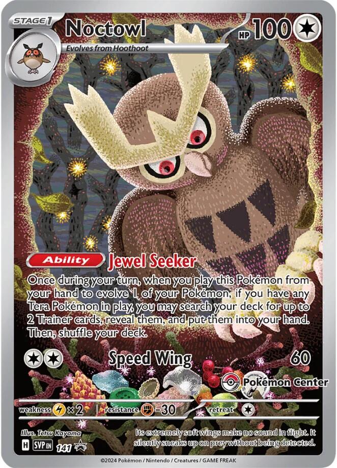 Noctowl (141) (Pokemon Center Exclusive) [Scarlet & Violet: Black Star Promos] | Black Swamp Games