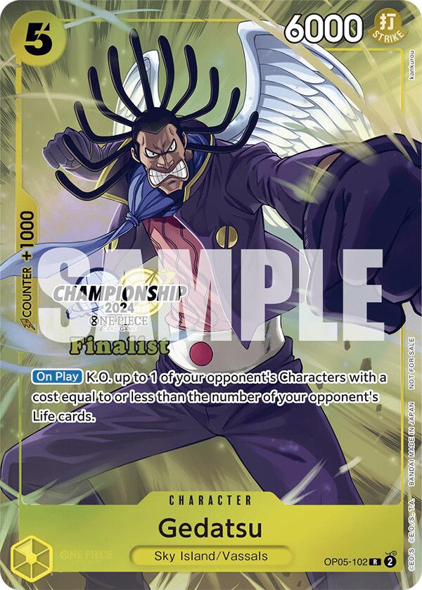 Gedatsu (Championship 2024 Finalist Card Set) [One Piece Promotion Cards] | Black Swamp Games