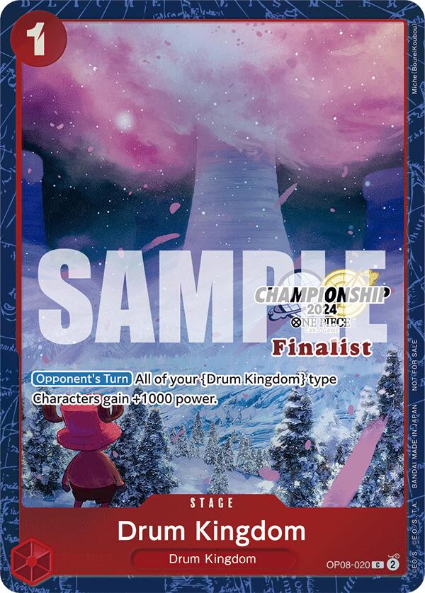 Drum Kingdom (Championship 2024 Finalist Card Set) [One Piece Promotion Cards] | Black Swamp Games