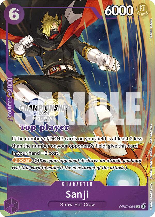 Sanji (Championship 2024 Top Player Pack) [One Piece Promotion Cards] | Black Swamp Games